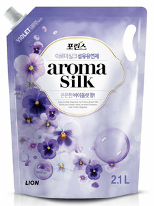 Кондиционер для белья с ароматом фиалки Aroma silk мягкая упаковка 2100 мл / Lion