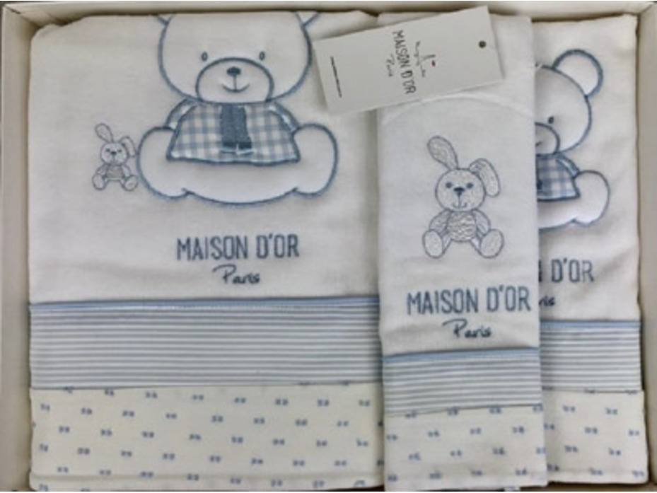 Набор детских полотенец Dear Panda махровые в подарочной упаковке (30*50, 50*70, 70*130) / Maison dor