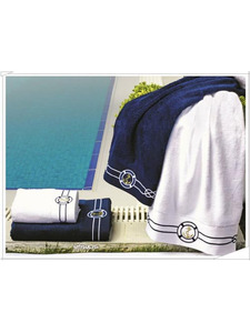 Набор полотенец Marine махровые в подарочной упаковке 50*100 /85*150 Soft Cotton