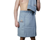 Набор для сауны мужской Sauna Dofour (килт, полотенце, тапочки) махровый / Maison Dor