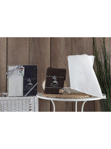 Набор полотенец Tea time вафельные в подарочной упаковке (40*60, 2 шт) / Karna Home Textile