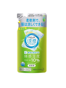 Кондиционер-ополаскиватель для белья Humming Сочная зелень мягкая упаковка, 400 мл / Kao