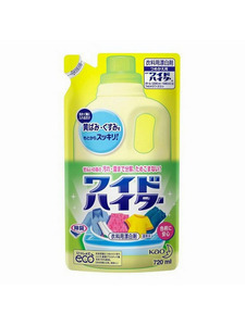 Жидкий кислородный отбеливатель Wide Haiter для цветного белья в мягкой упаковке, 720 мл / Kao