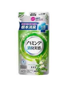 Кондиционер-ополаскиватель для белья Huming Свежая зелень в мягкой упаковке, 400 мл / Kao