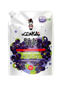 Гель для стирки черного белья концентрат с ароматом смородины 800 мл / Kensai