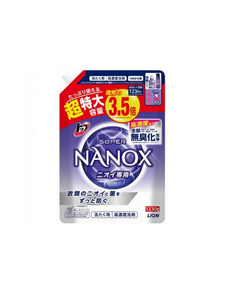 Гель для стирки белья Top super Nanox концентрат для контроля за неприятными запахами в мягкой упаковке 1230 гр / Lion