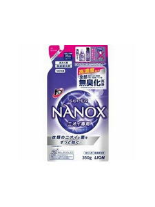 Гель для стирки Top super Nanox концентрат для контроля за неприятными запахами в мягкой упаковке, 350 гр / Lion
