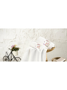 Набор полотенец Flower basket махровые (30*50, 2 шт) / Tivolyo Home