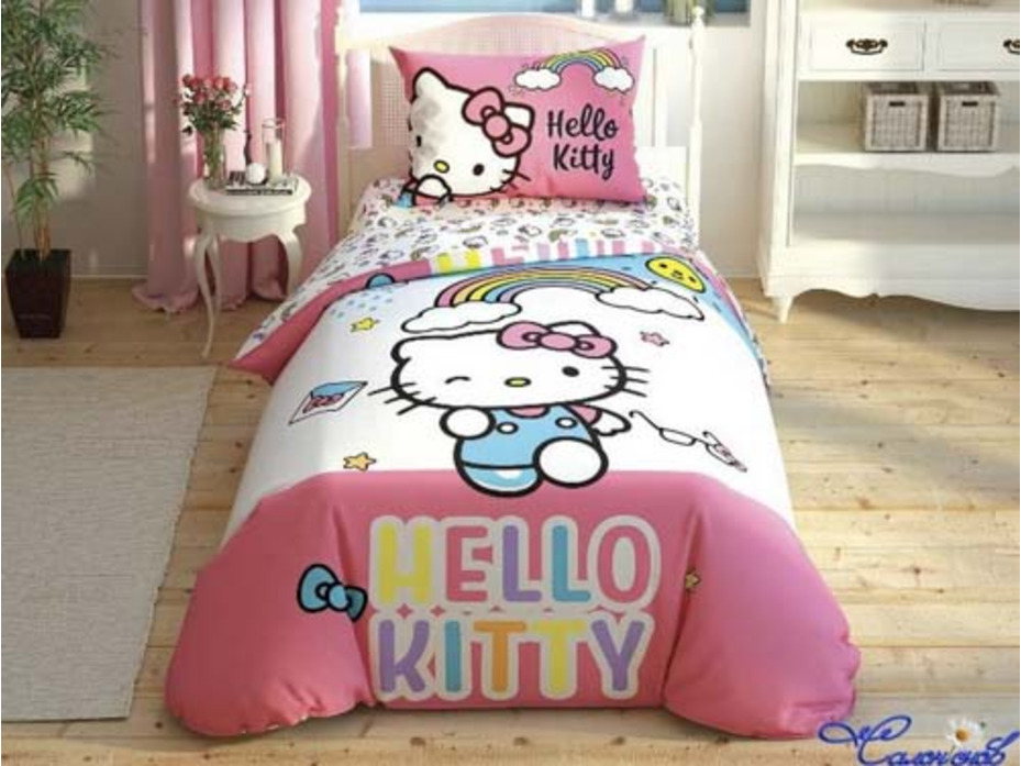 Кровать с hello kitty