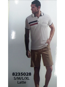 Костюм мужской, футболка поло и шорты 8235028 / Relax Mode