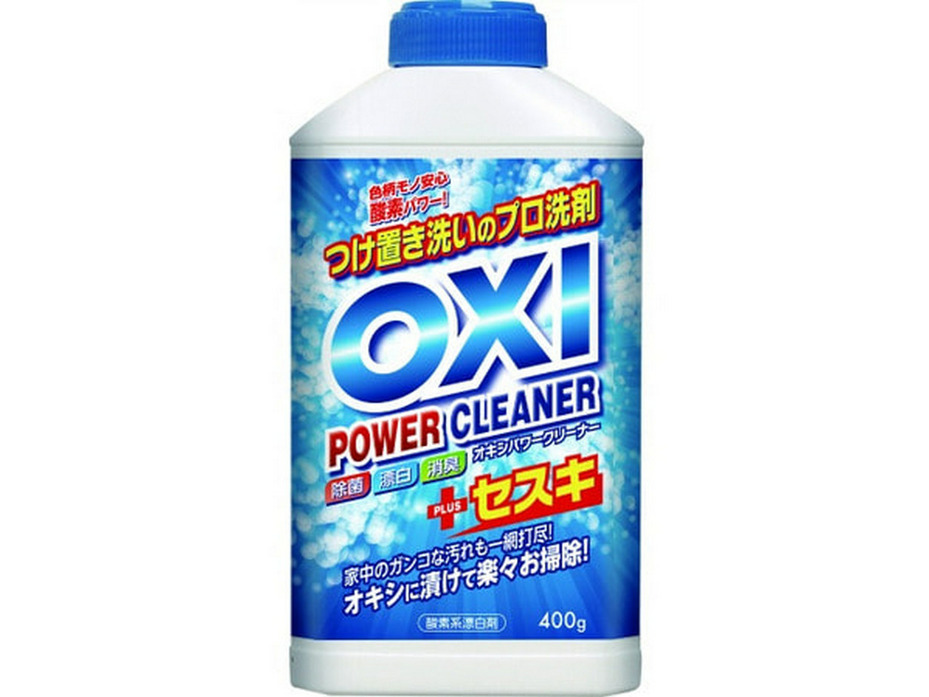 Отбеливатель для цветных вещей Oxi power cleaner флакон 400 гр / Kan