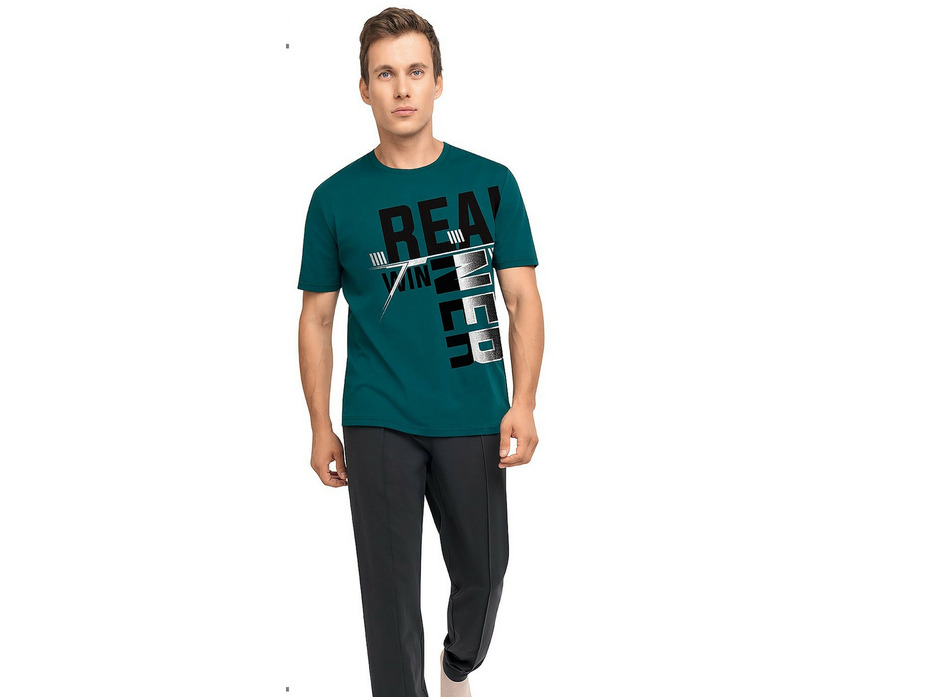 Костюм мужской, футболка и брюки MHP411222/2 / Clever