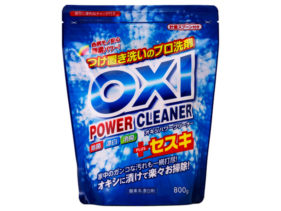 Отбеливатель для цветных вещей Oxi power cleaner в мягкой упаковке 800 гр / Kan