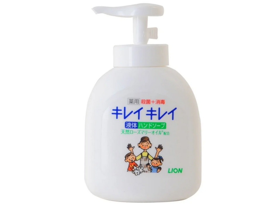 Жидкое мыло для рук KireiKirei с антибактериальным эффектом с маслом розмарина 250 мл / Lion
