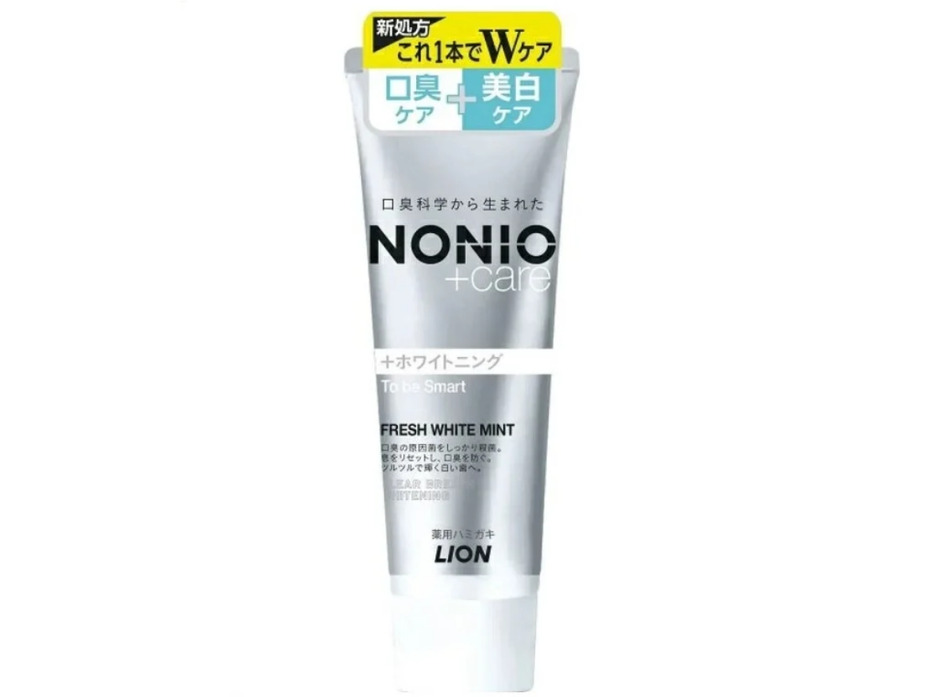 Зубная паста Nonio для удаления неприятного запаха, отбеливания, очищения 130 мл / Lion