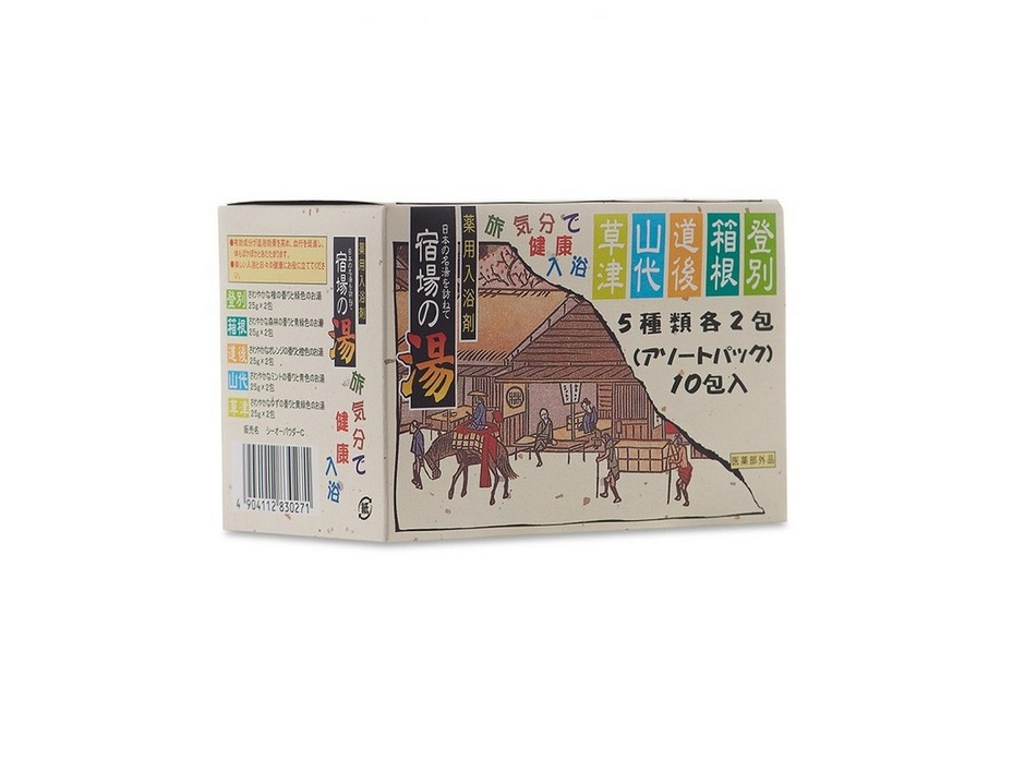 Соль для ванны Bath salts assorted pack 10 шт 25 гр / Nihon Detergent