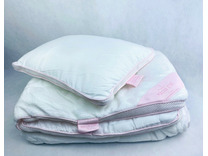 Одеяло и подушка Coral синтетическое волокно 95*145, 35*45 / Maison Dor