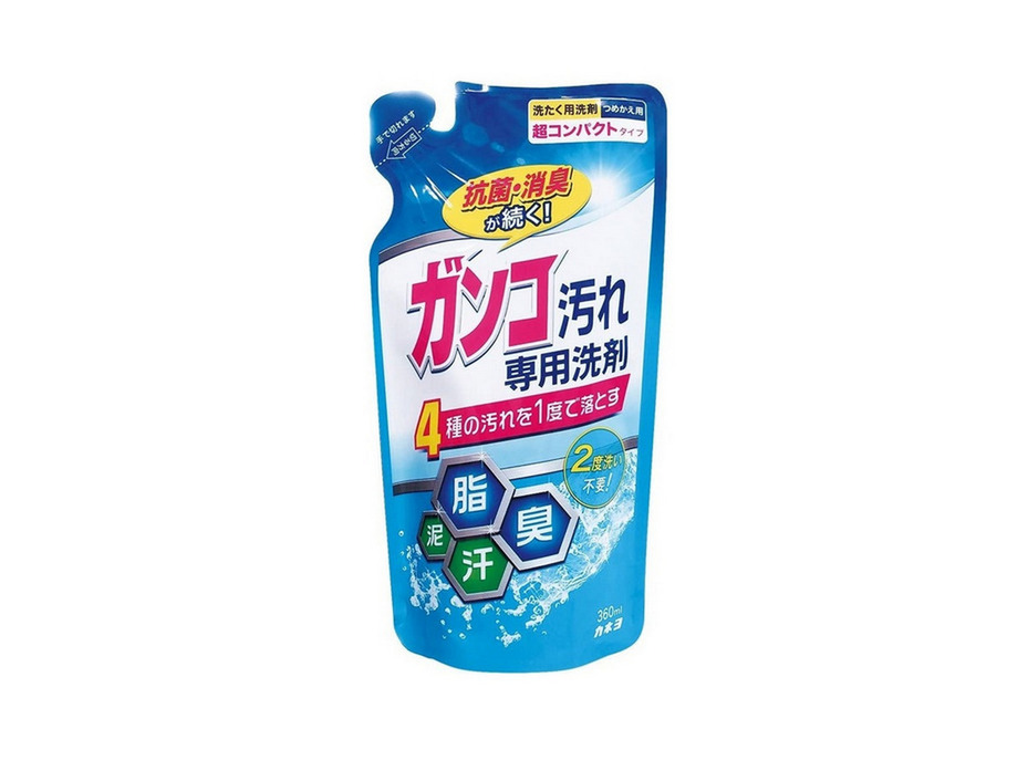 Жидкое концентрированное средство для стирки и удаления стойких загрязнений в мягкой упаковке, 360 мл / Kan