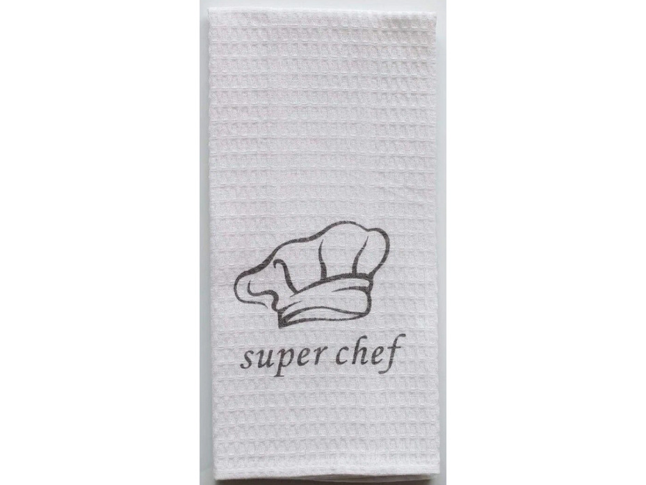 Набор кухонный подарочный Chef ( полотенце, прихватка, рукавичка) вафельный / Sofi de Marko