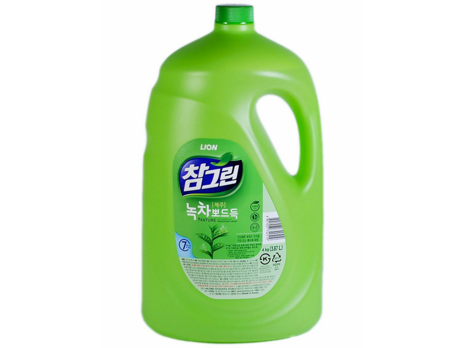 Средство для мытья посуды, овощей и фруктов Chamgreen Зеленый чай флакон 3830 мл / lion