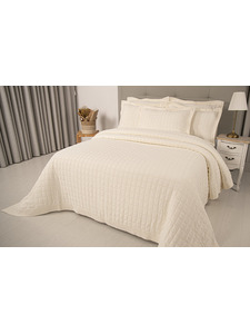 Покрывало с наволочками Porto жаккардовое 240*260, 50*70 (2 шт) / Tivolyo Home Покрывало с наволочками Porto жаккардовое 240*260, 50*70 (2 шт) / Tivolyo Home