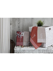 Набор полотенец Ice clup вафельные в подарочной упаковке (40*60, 2 шт) / Karna Home Textile