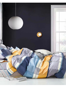 Постельное белье 663 Геометрия сатин Евро / Tia