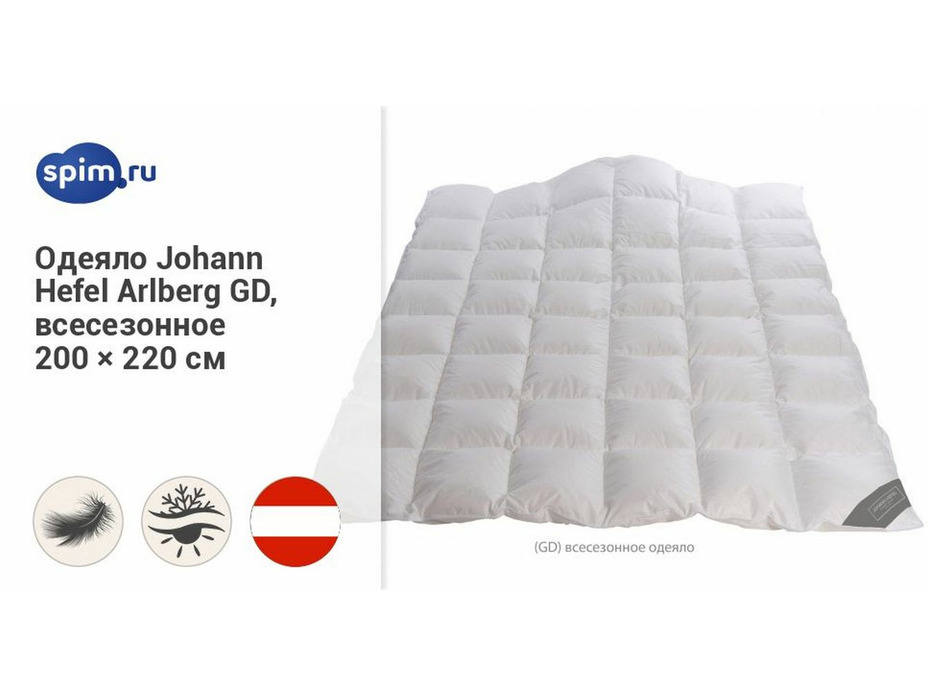 Одеяло Arlberg SD гусиный пух 200*220 / Johann Hefel