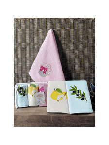 Набор полотенец Fructus махровые в подарочной упаковке (30*50, 3 шт) / Karna Home Textile