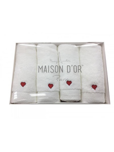 Набор полотенец Love махровые 30*50 (4 шт) / Maison Dor