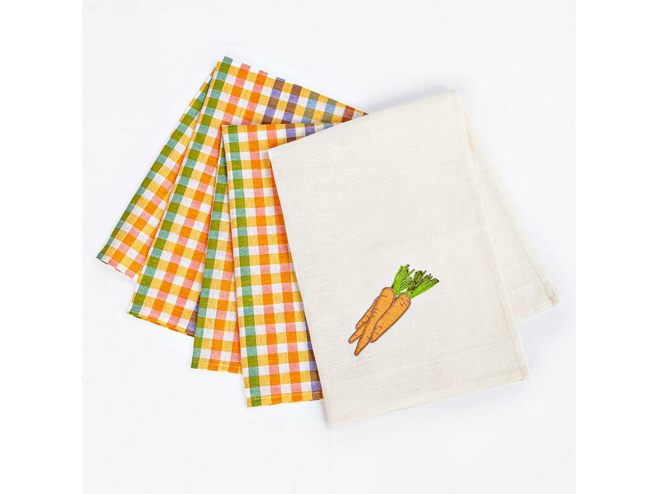 Набор полотенец Фазенда морковь льняные (50*70, 3 шт)