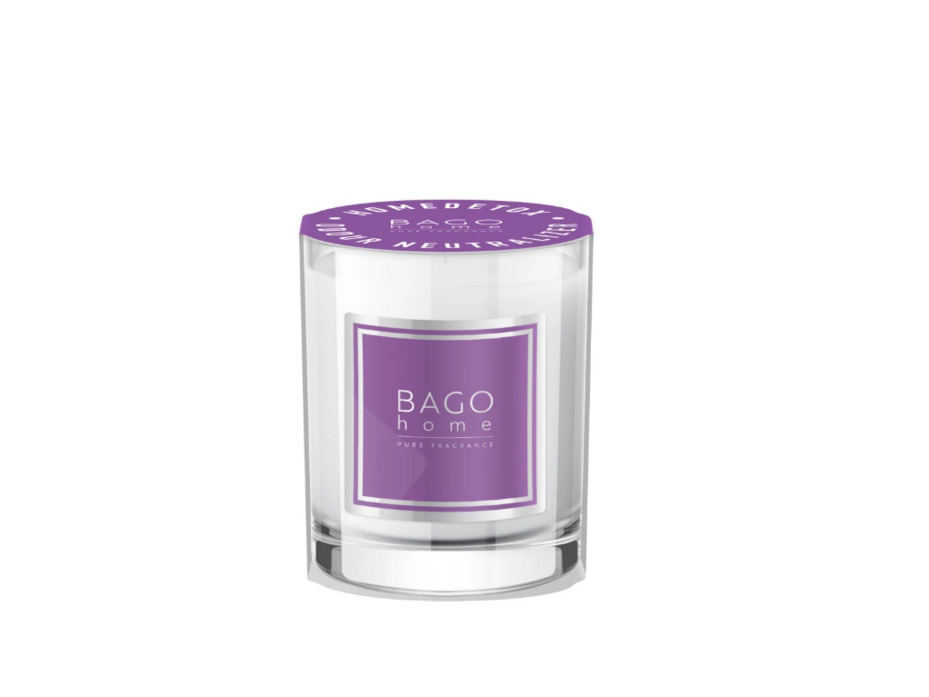 Свеча ароматическая в стекле Пудровый детокс, 132 гр / Bago Home