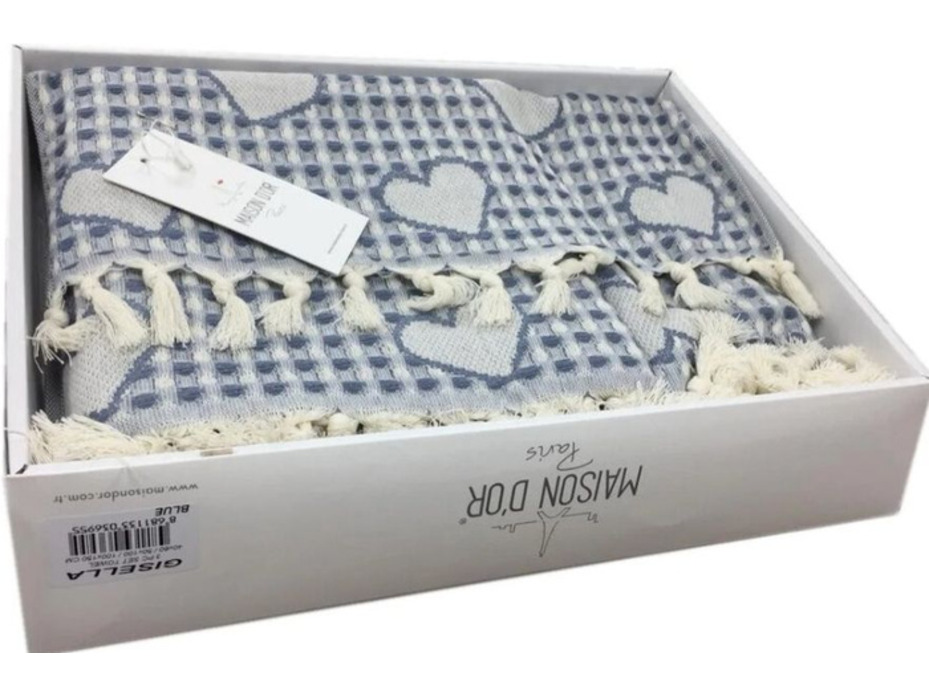Набор полотенец Gisella махровые в подарочной упаковке (40*60, 50*100, 100*150) / Maison Dor