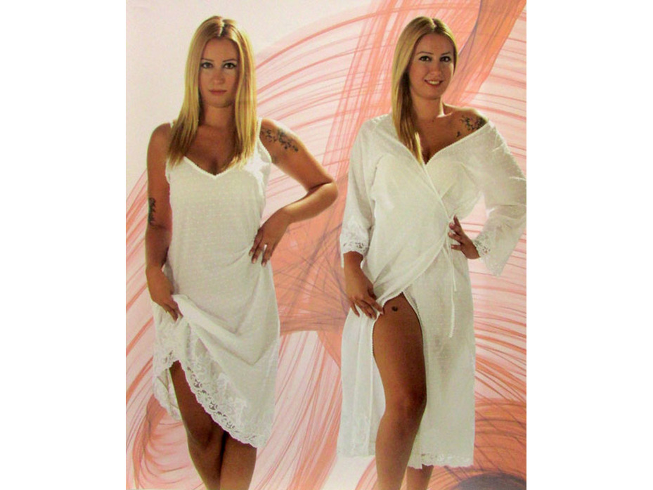 Комплект женский халат и сорочка длинный Aveedon Giselle Long / Maison Dor