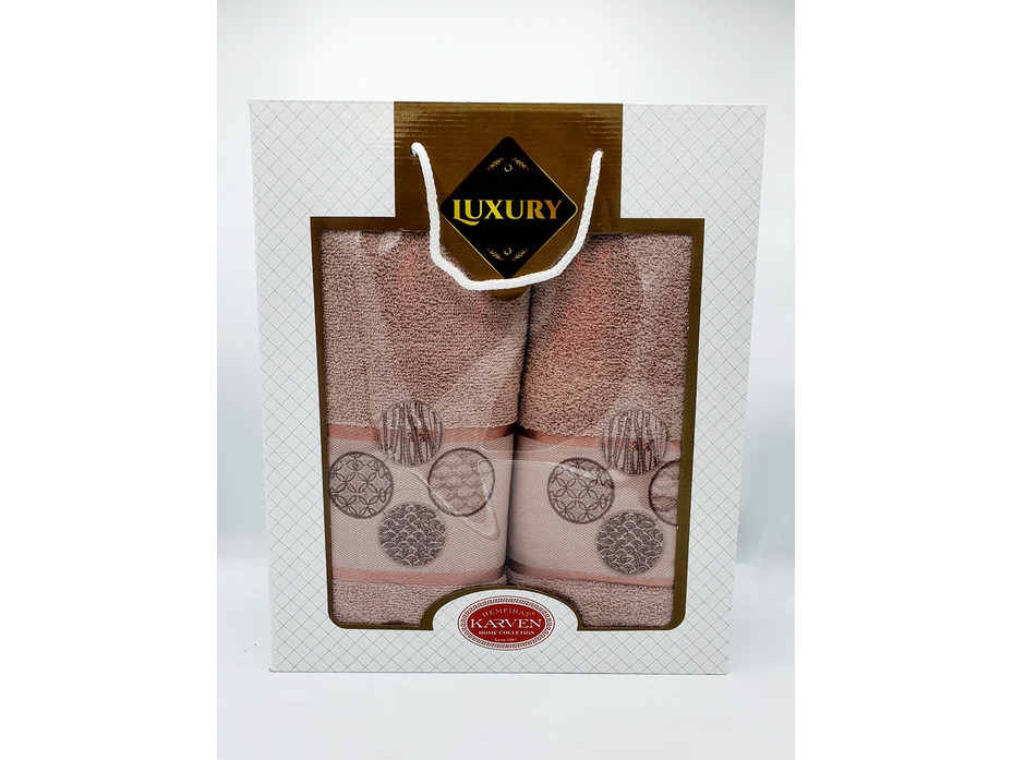Набор полотенец HS 1642 Dort daire махровые (50*90, 70*140) / Karven Набор полотенец HS 1642 Dort daire махровые (50*90, 70*140) / Karven