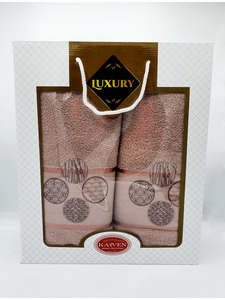 Набор полотенец HS 1642 Dort daire махровые (50*90, 70*140) / Karven Набор полотенец HS 1642 Dort daire махровые (50*90, 70*140) / Karven