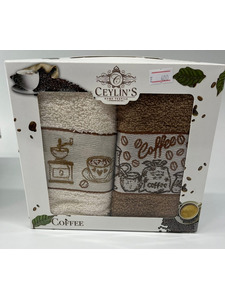 Набор полотенец Ceylin махровые жаккард (30*50, 2 шт) / Activ Набор полотенец Ceylin махровые жаккард (30*50, 2 шт) / Activ