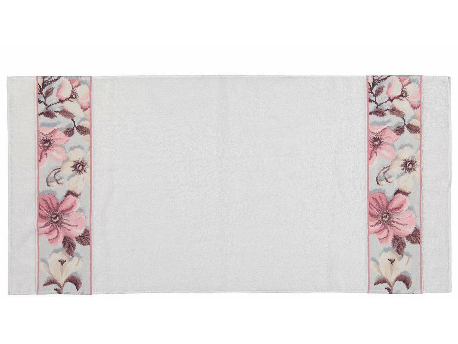 Полотенце Lenz rose silver Border шенилл 68*150 / Feiler