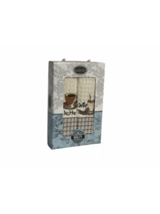 Набор полотенец Nilteks HM 750 Кофе вафельные (50*70, 2 шт) / Karven