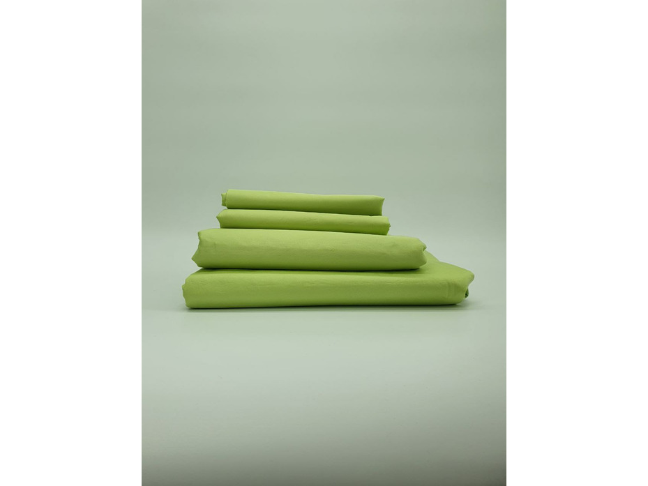 Простыня KL- 5(532) фисташка сатин однотонный 240*260 / Tia