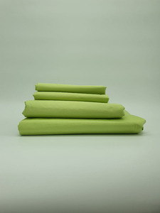 Простыня KL- 5(532) фисташка сатин однотонный 240*260 / Tia