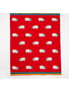 Плед 5390076 Овечки красный вязаный трикотаж 80*100 / Крошка Я Плед 5390076 Овечки красный вязаный трикотаж 80*100 / Крошка Я