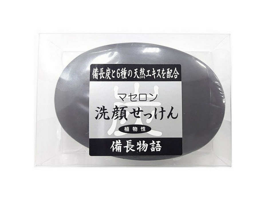 Мыло косметическое для лица с углем 90 гр / Masudaya