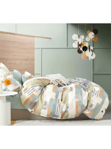 Постельное белье Геометрия 6271 поплин Семейный сп / Butterfly