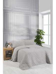 Покрывало с наволочкой Muslin Baklava хлопковое 160*240, 50*70 (1шт) / Karven