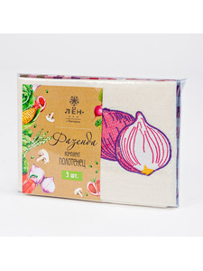 Набор полотенец Фазенда Лук льняные (50*70, 3 шт) / Василиса Набор полотенец Фазенда Лук льняные (50*70, 3 шт) / Василиса