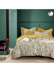 Постельное белье с простыней на резинке 1560-6/160 сатин Евро / Asabella