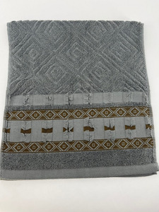 Полотенце 3004194 Бордюр орнамент махровое 35*75 / 7-я