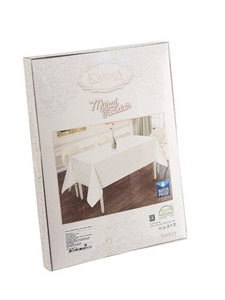 Скатерть Maral с кантом 160*220 / Karna Home Textile