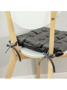 Подушка для стула однотонная велюровая 40*40 / Sofi de Marko